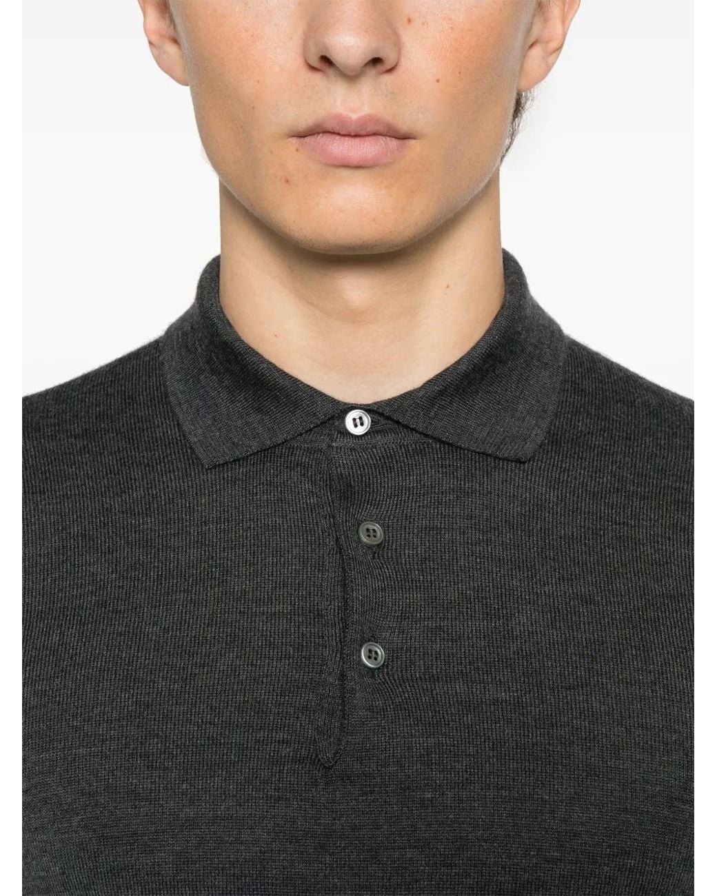 Tagliatore Gray Palmer Polo Shirt for men