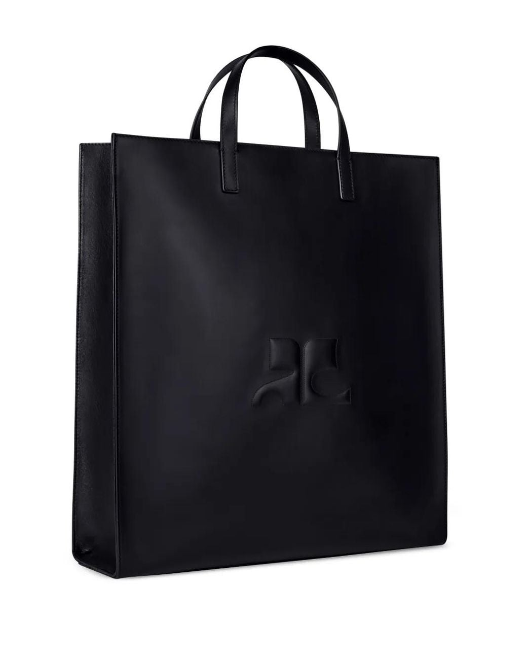 Courreges Black Ac Tote Bag for men