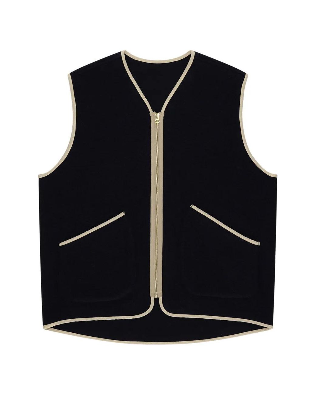 Fortela Blue Sherpavest Zip Waistcoat for men