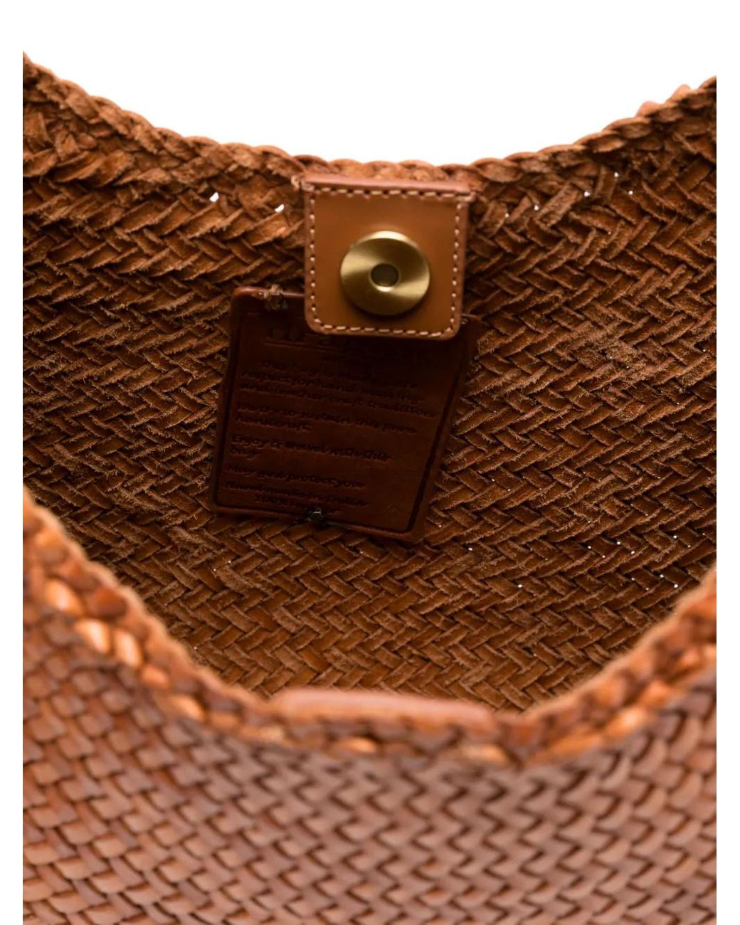 Borsa A Spalla Luna Piena di Dragon Diffusion in Brown