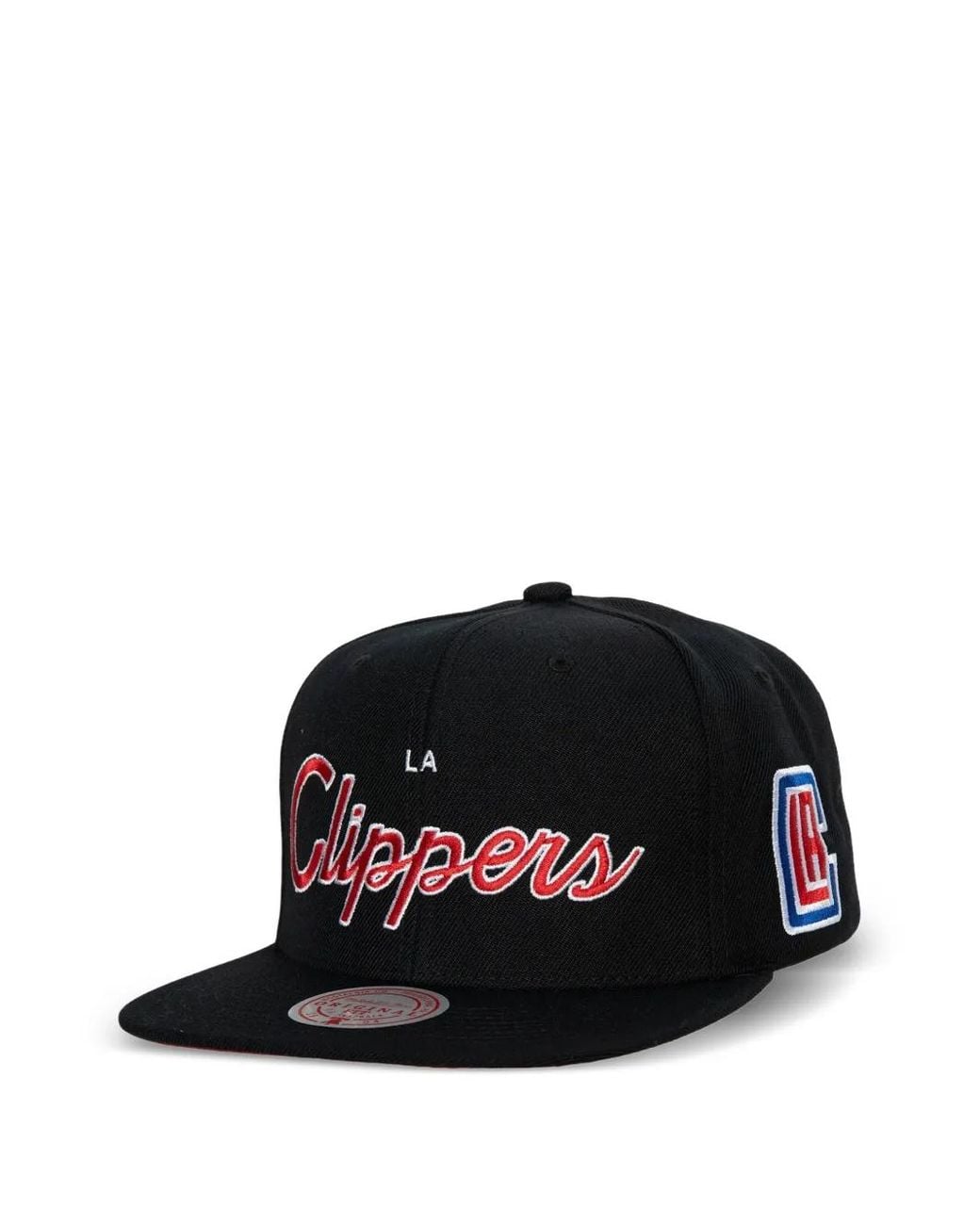 Mitchell & Ness Black Los Angeles Clippers Team Script 2.0 Cap for men