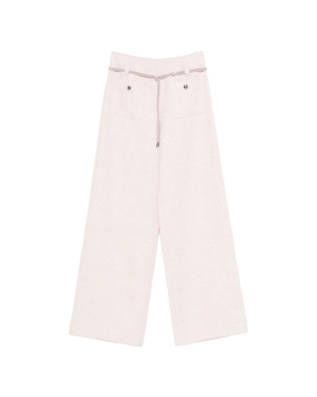 Maje Pink Tweed Trousers