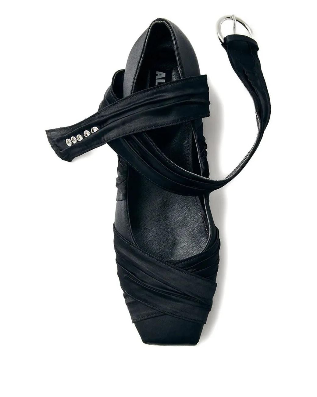 Alohas Blue Valant Ruched Ballet Flats