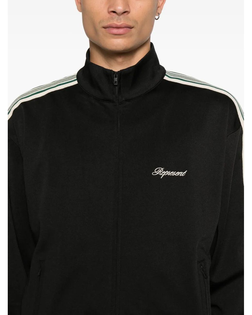 Represent Black Zip-Fastening Jacket