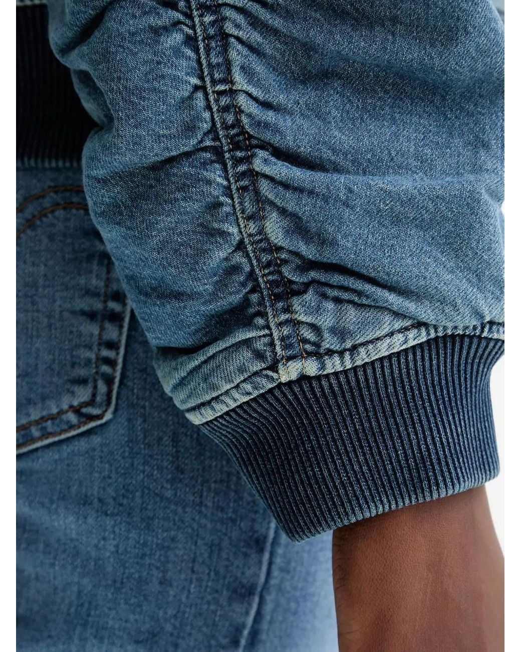 Levi's Blue Andy Denim Bomber Jacket