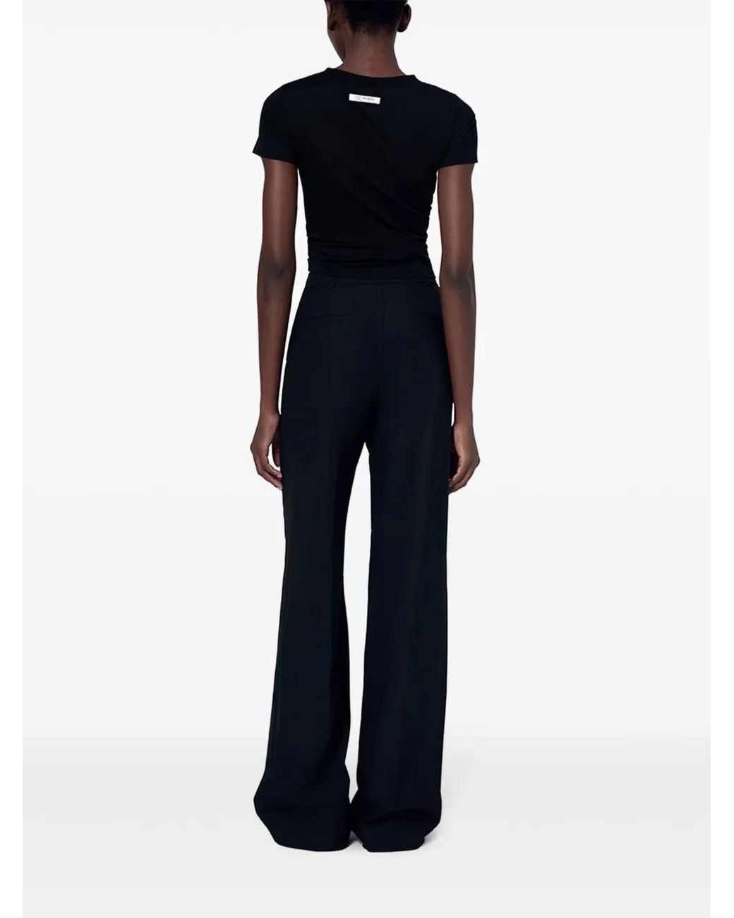 Ports 1961 Black Logo-Appliqué Cotton T-Shirt