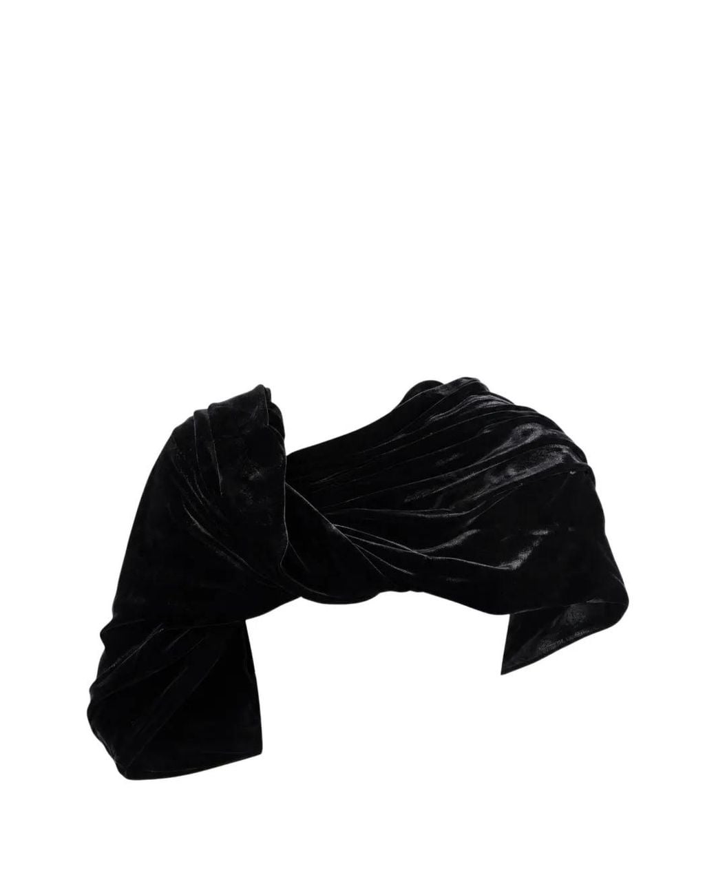 Rick Owens Black Twist Donut Scarf