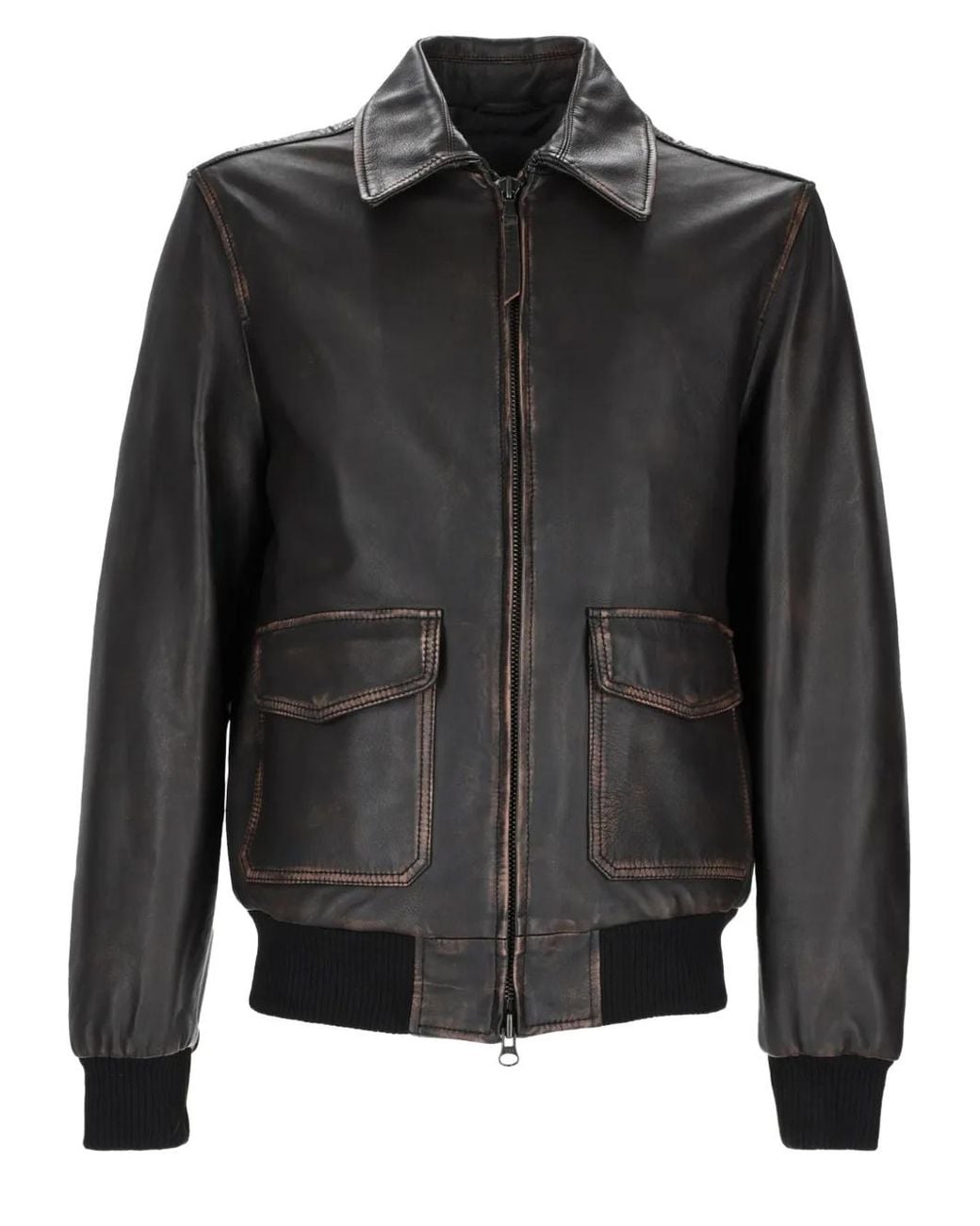 Colamarino Black Zip-Up Jacket for men