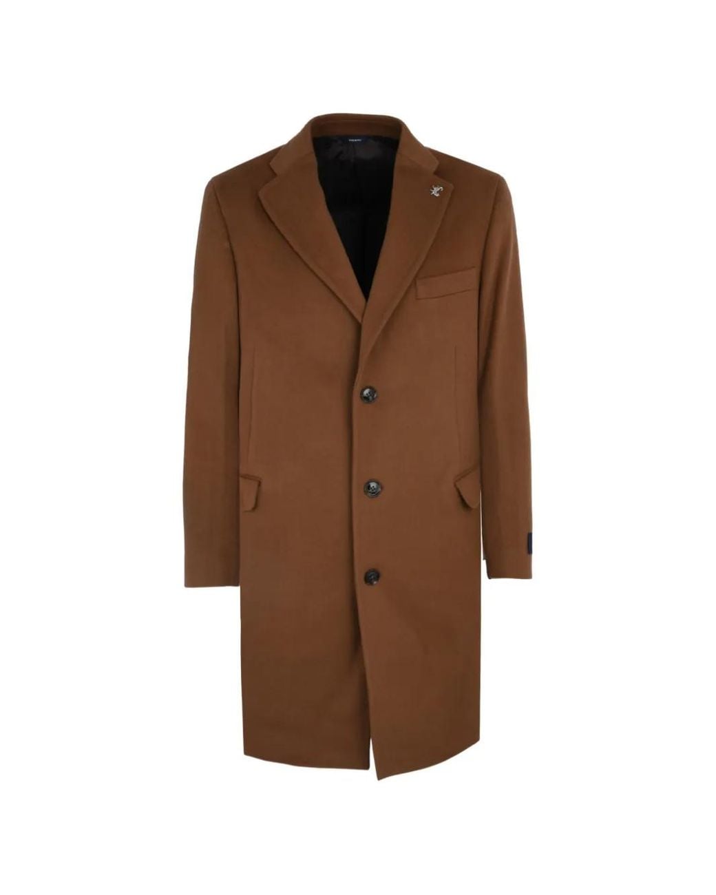 Tombolini Brown Button Coat for men