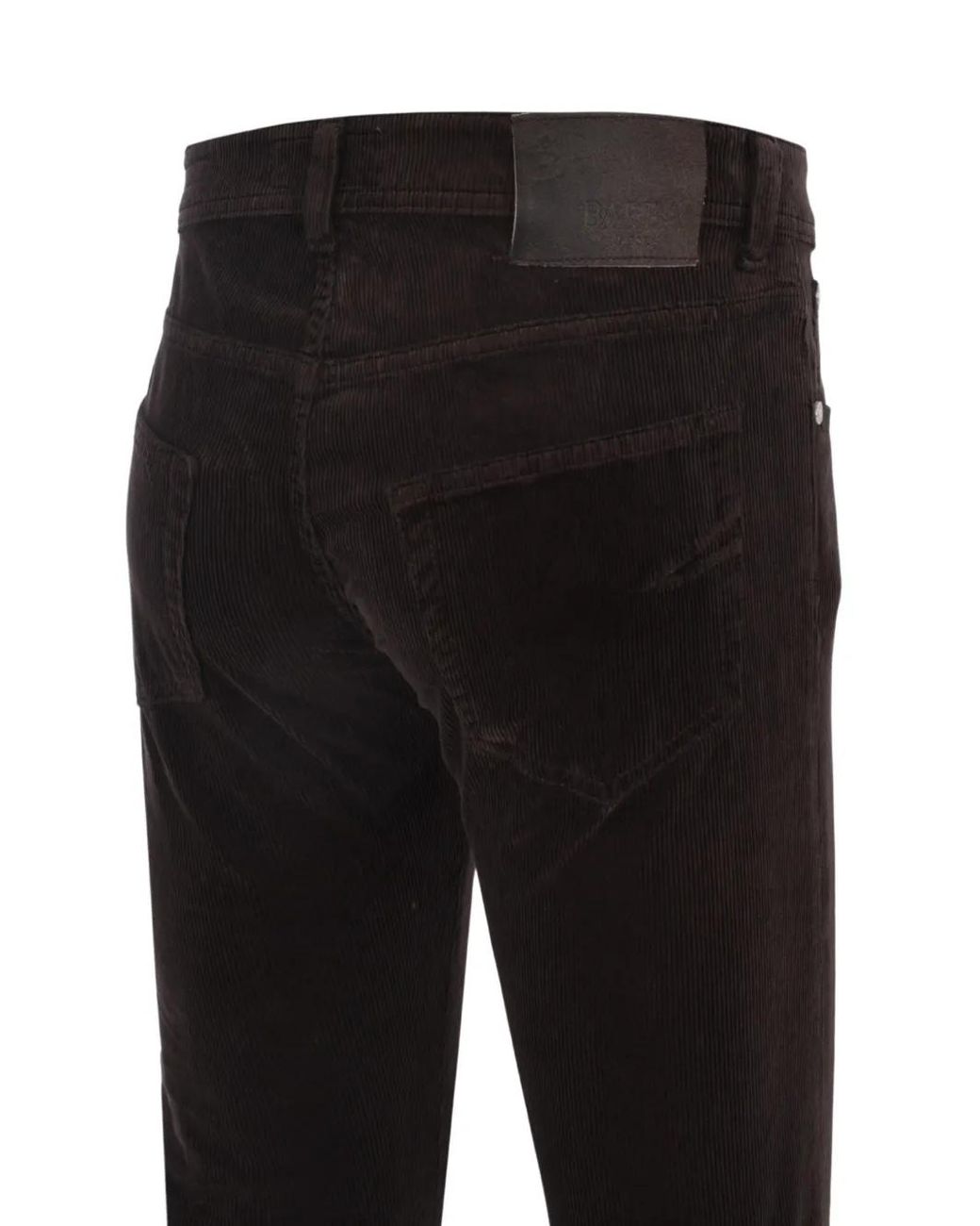 Barba Napoli Black Jfive Corduroy Straight Trousers for men