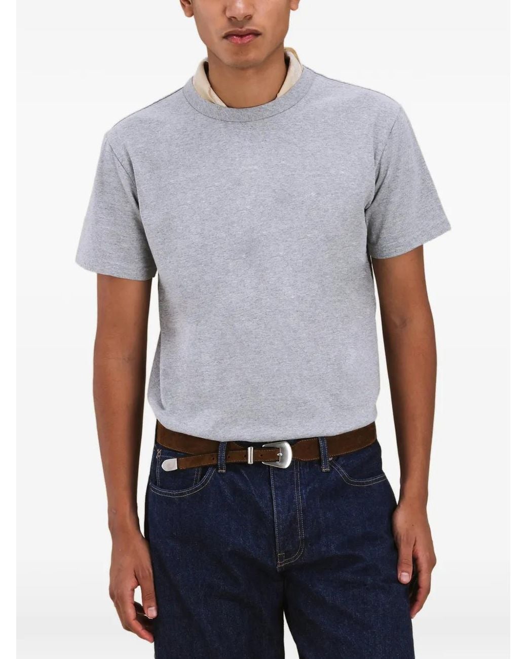Fortela Gray Japt Crew-Neck T-Shirt for men