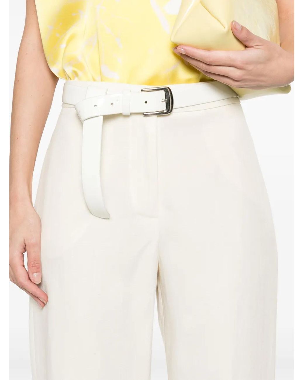 Fabiana Filippi White Tailored Trousers