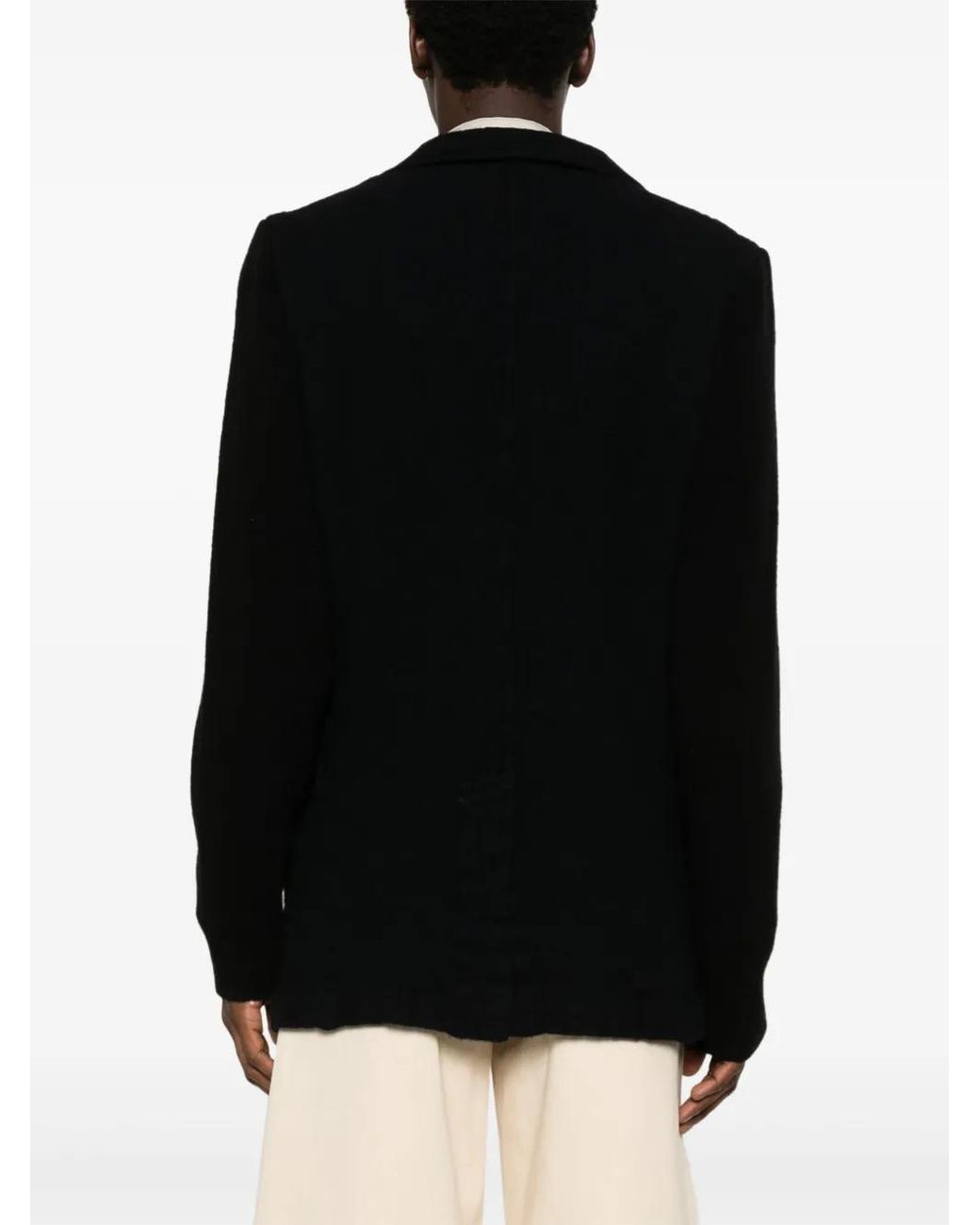 Comme des Garçons Black Single-Breasted Blazer for men
