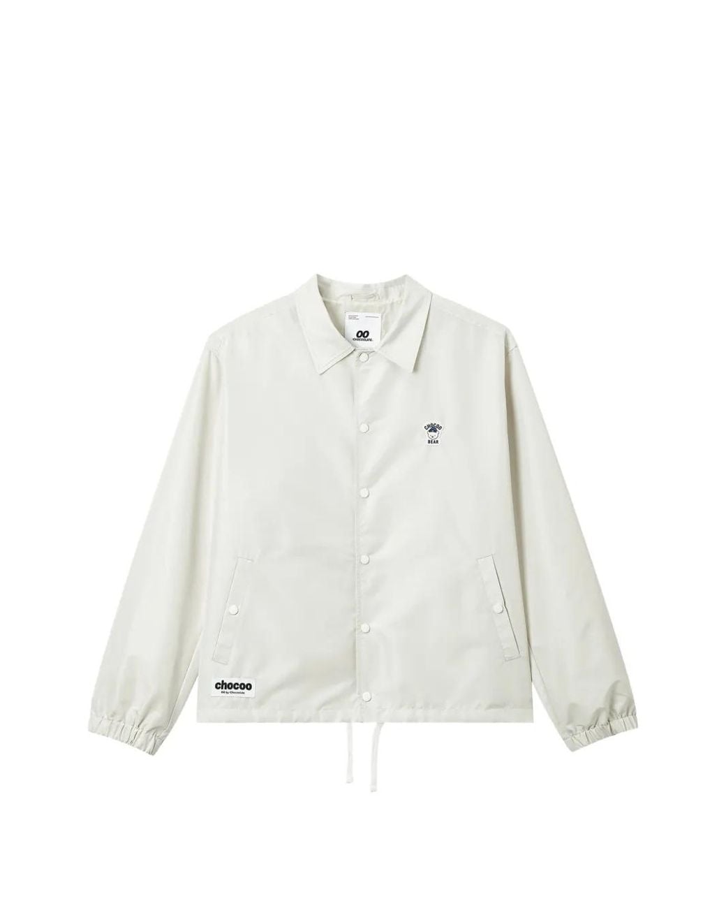 Chocoolate White Logo-Print Bomber Jacket for men