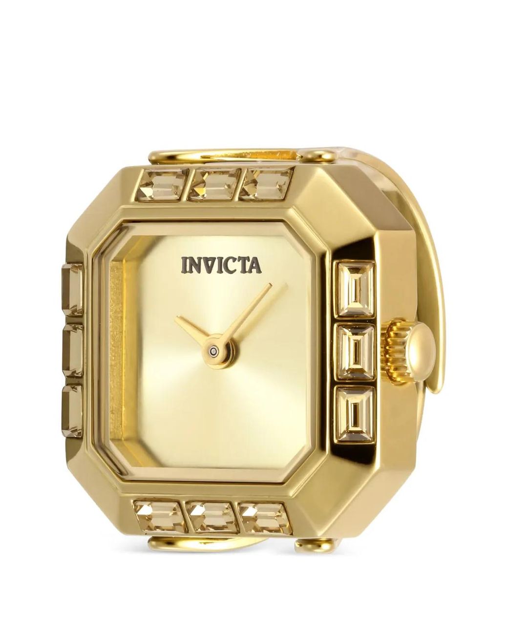 INVICTA WATCH Metallic Crystal-Embellished .5Mm Ring Watch