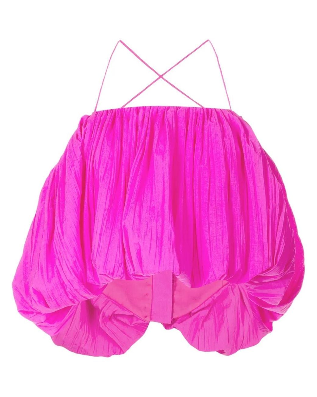 Acler Pink Varley Pleated Top