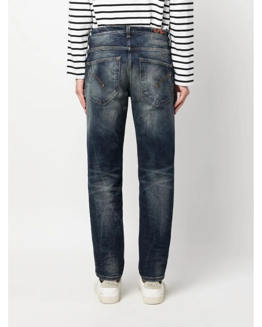 Vaqueros Con Efecto Desgastado Dondup de hombre de color Blue