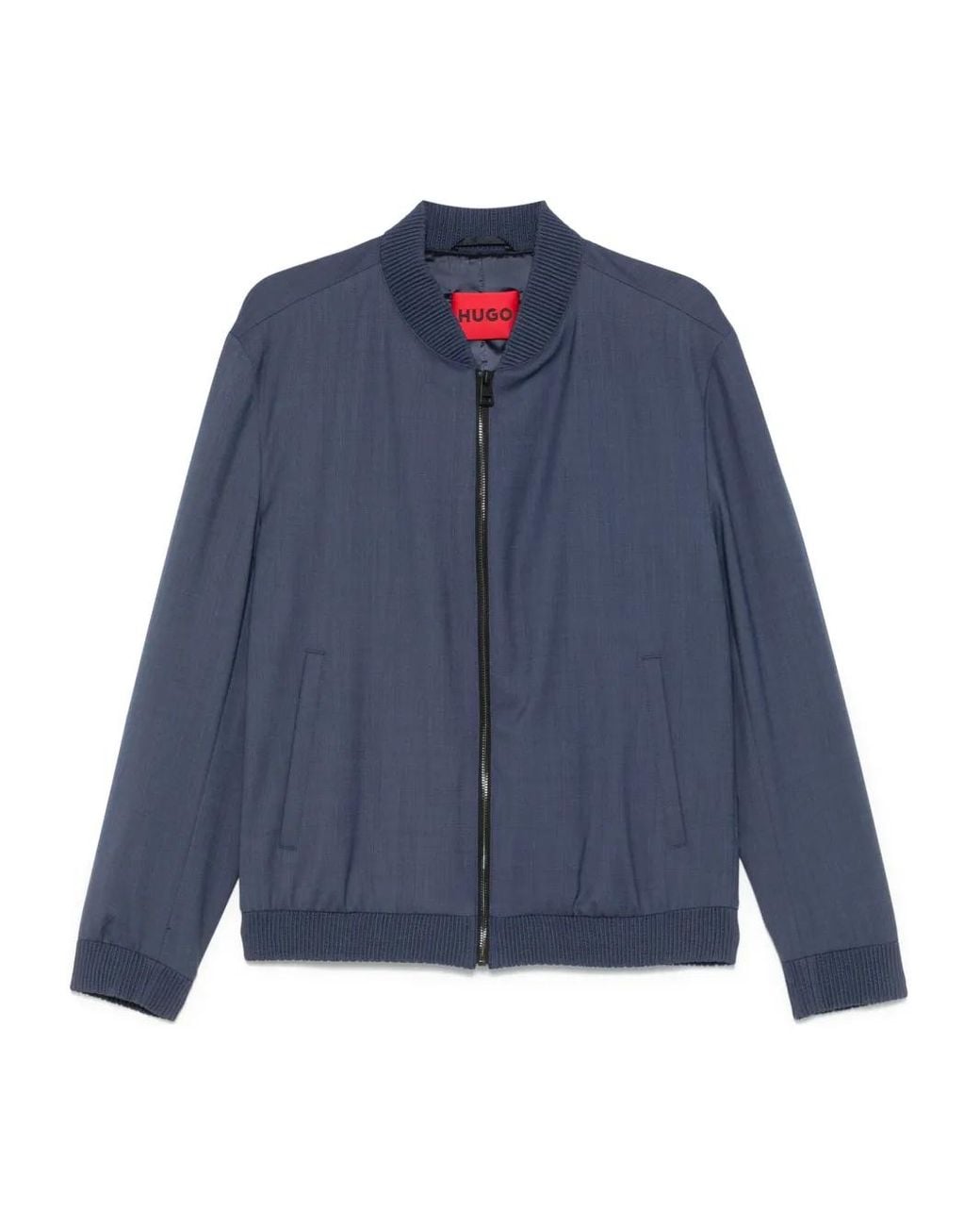 Chaqueta Bómber Con Cremallera Boss de hombre de color Blue