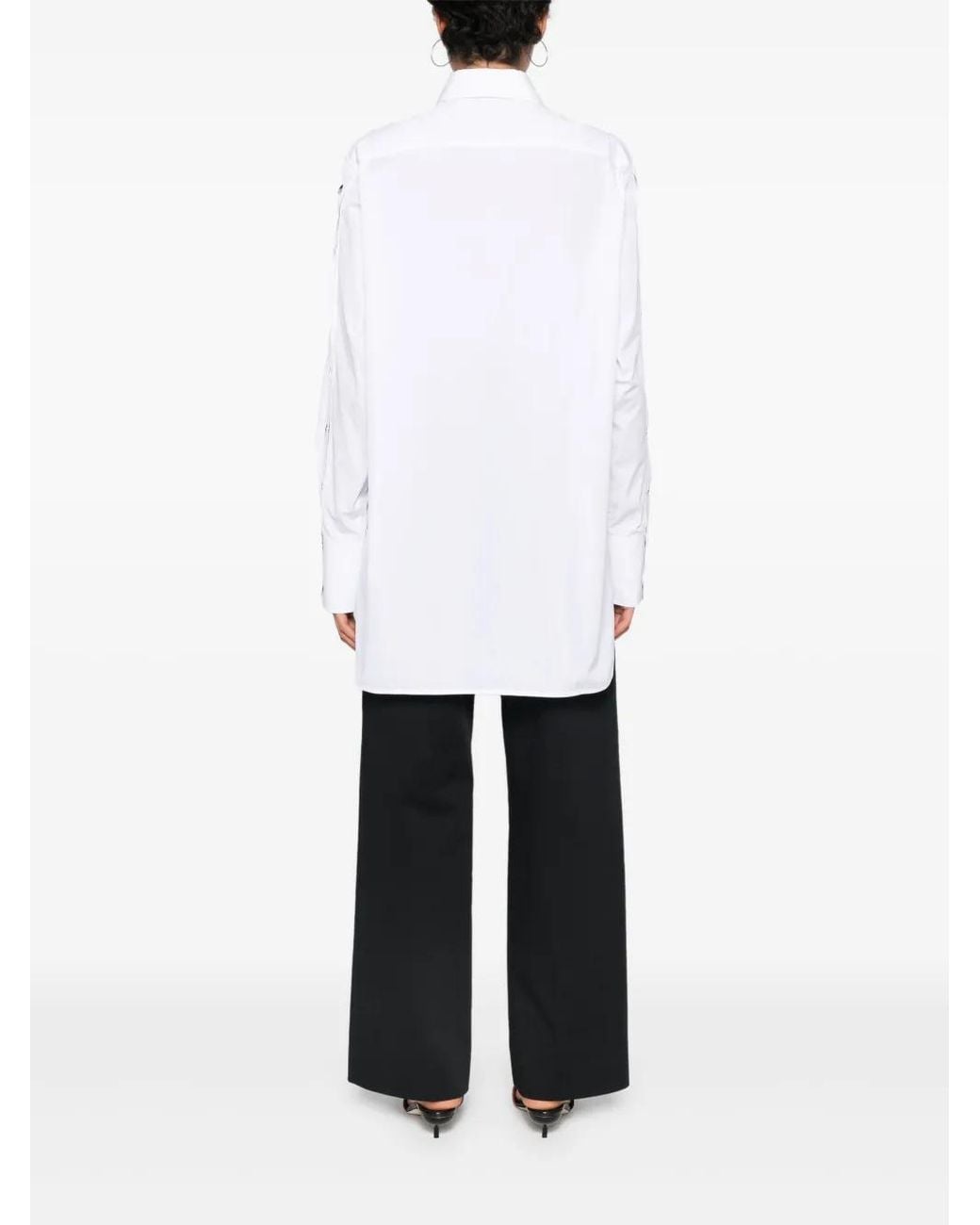 Stella McCartney White Snapped Shirt