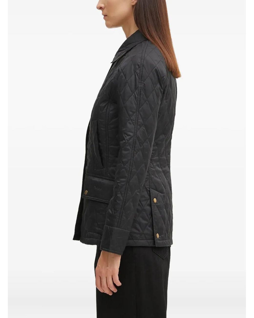 Barbour Black Beadnell Quilted Jacket