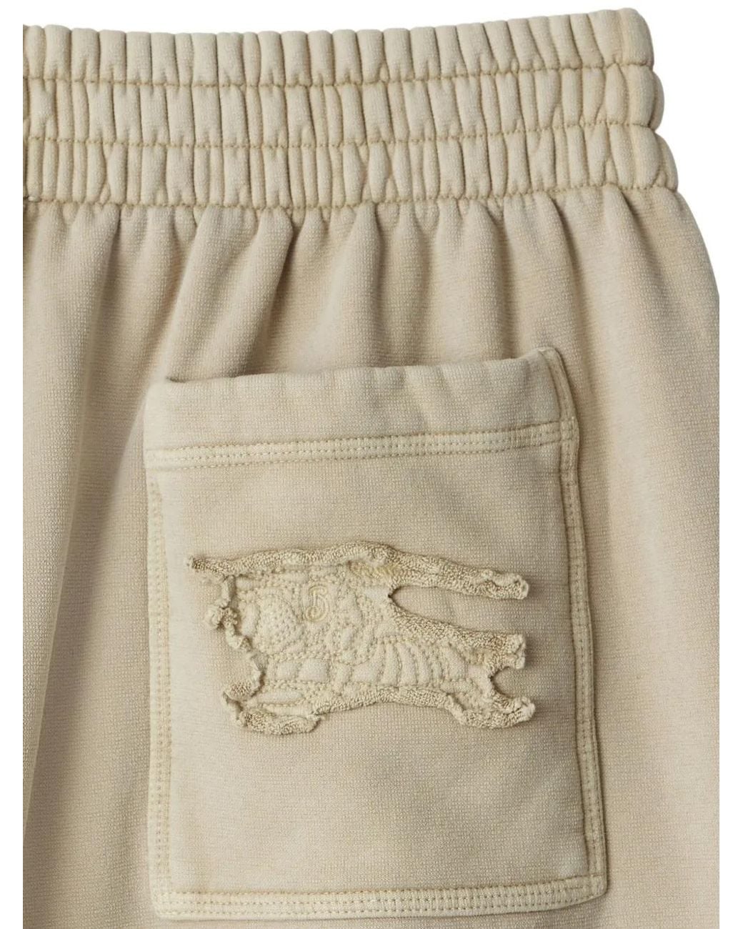Burberry Natural Cotton-Blend Sweatshorts for men