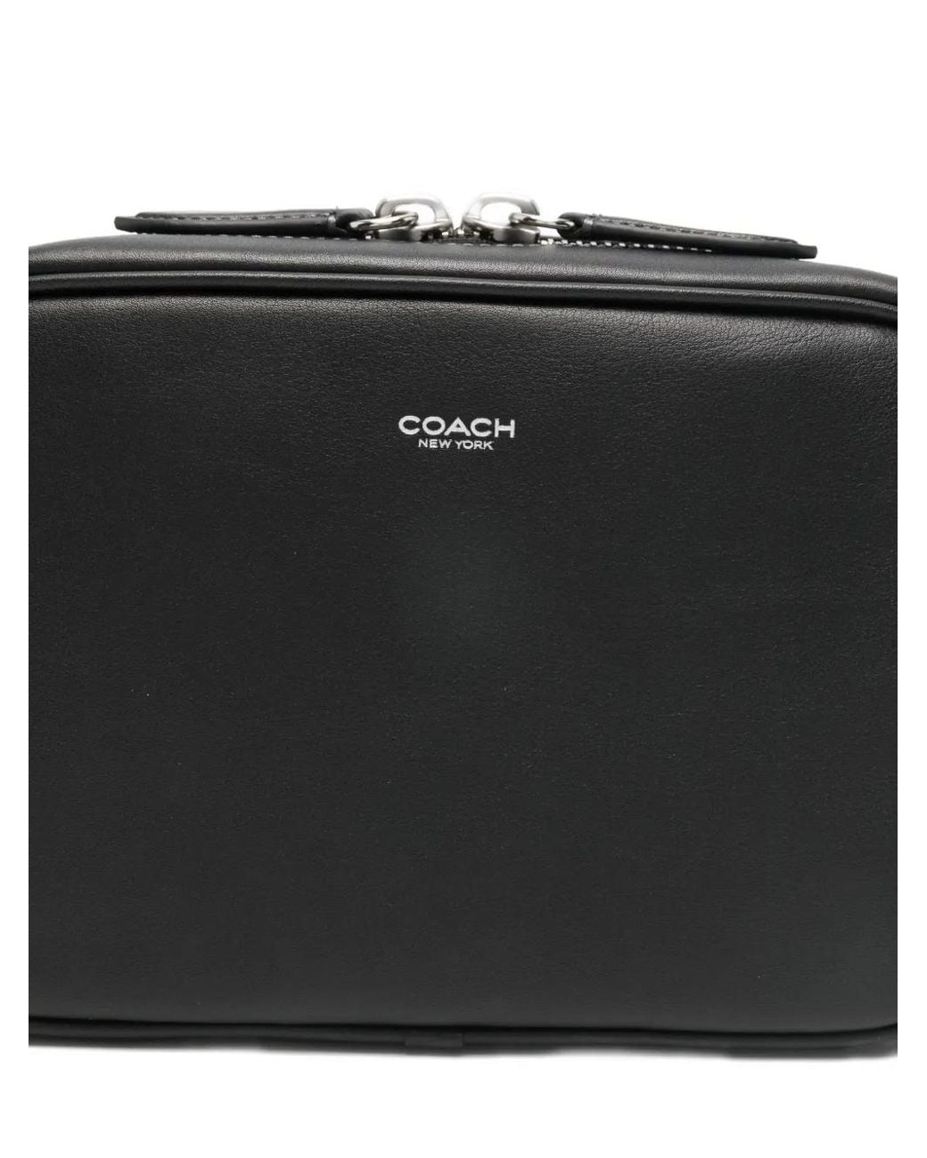 COACH Black Radio Camera Bag for men