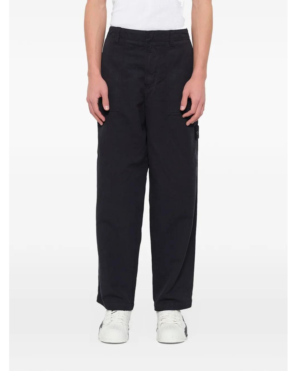 Stone Island Blue Ghost Cargo Pants for men