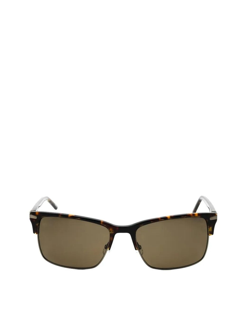 Chesterfield Brown Rectangular-Frame Sunglasses for men