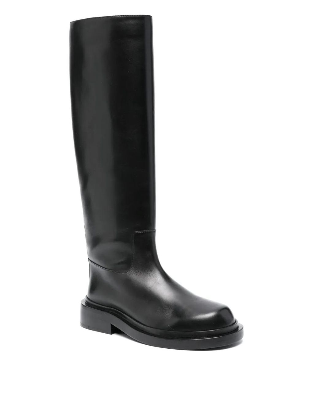 Jil Sander Black Knee-High Boots