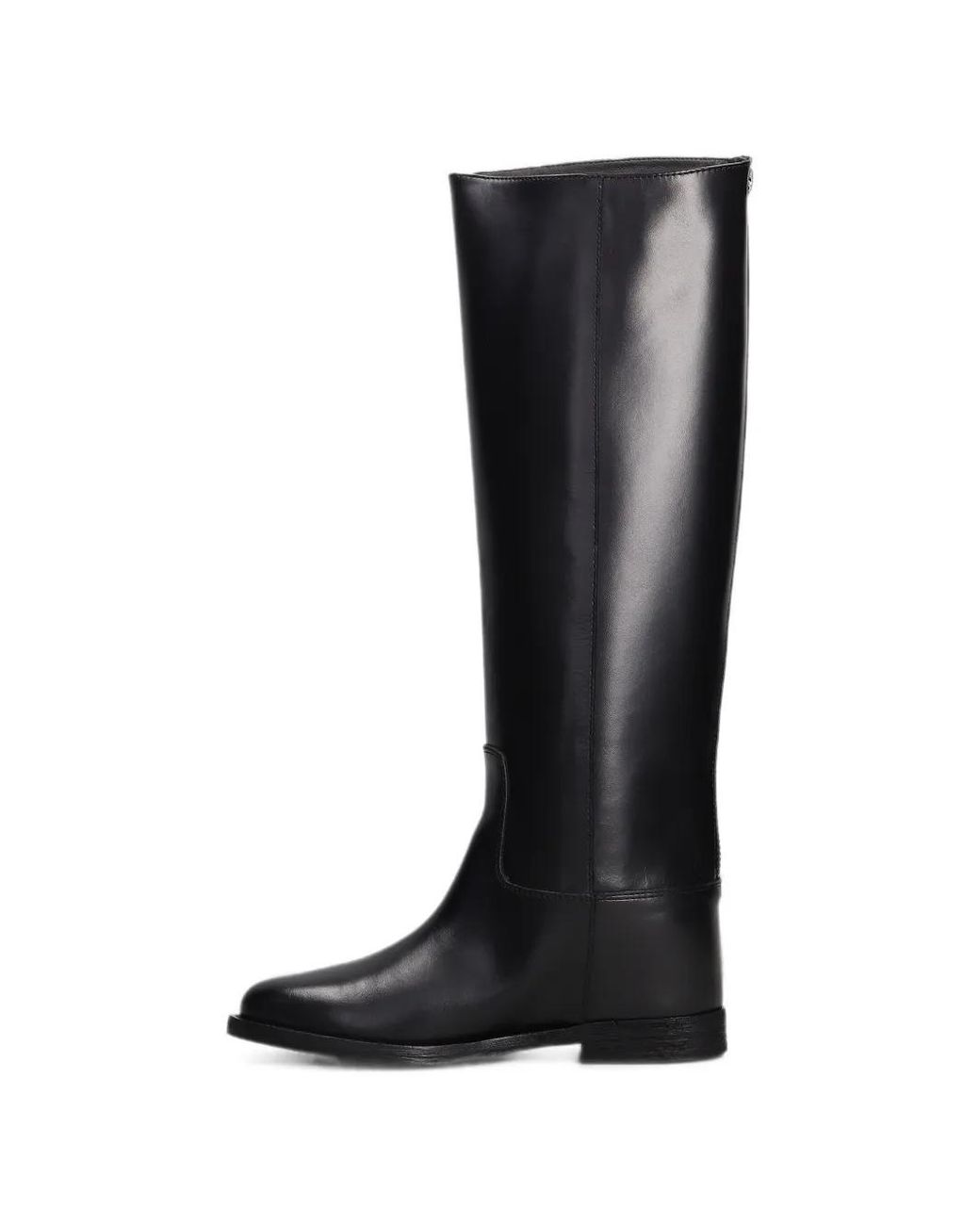 Via Roma 15 Black Bottes À Fermeture Zippée