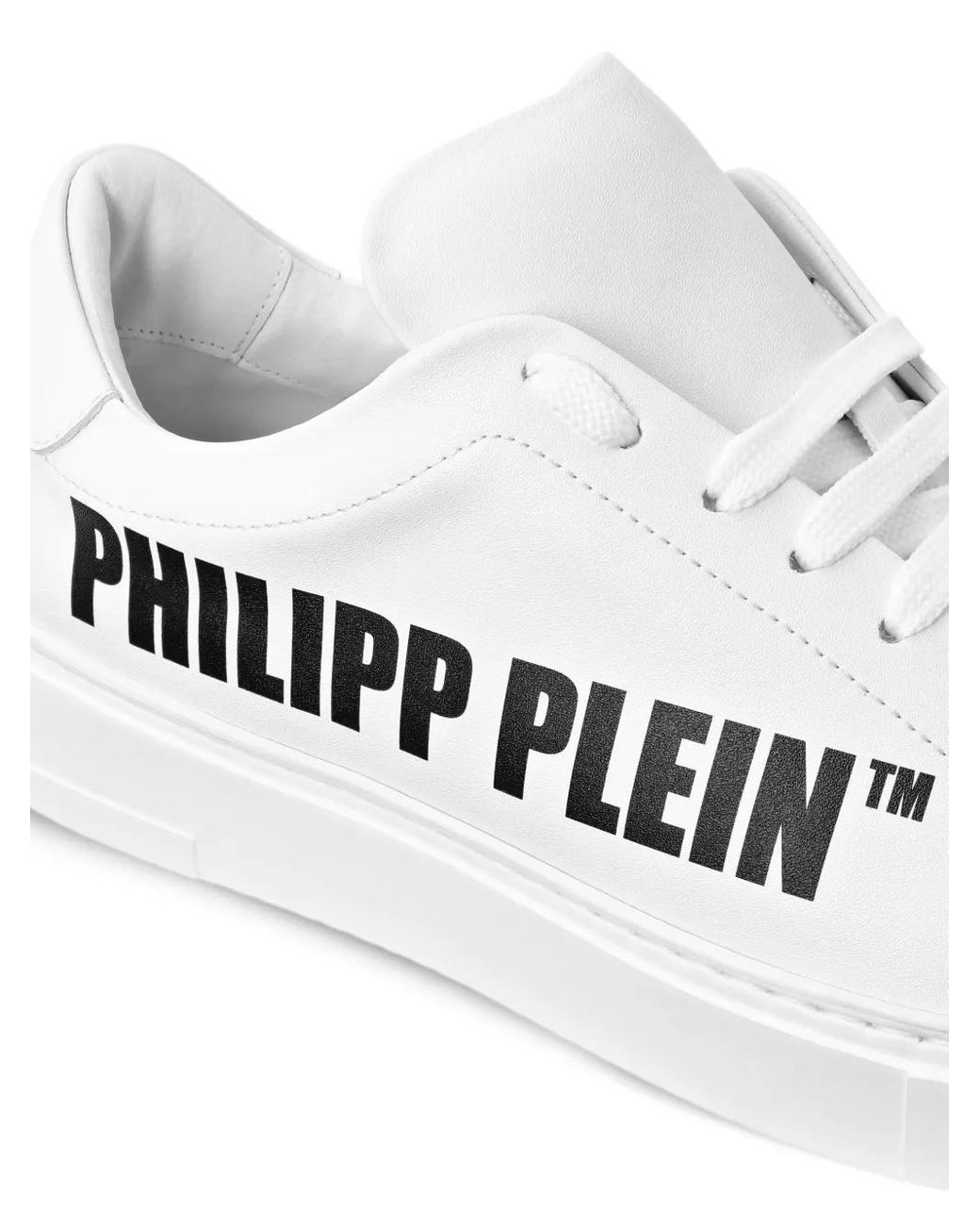 Philipp Plein White Carson Plein Low-Top Sneakers for men