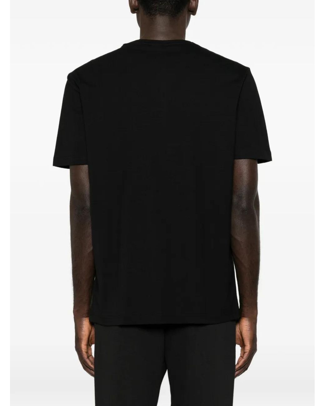 Boss Black Geometric-Print T-Shirt for men