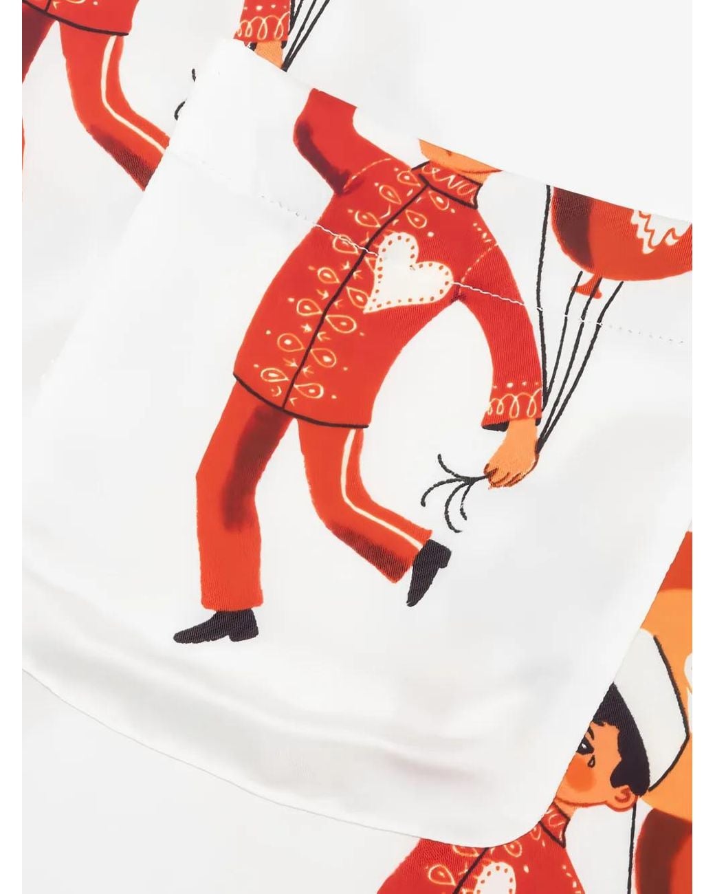 Emotionally Unavailable White Balloon-Print Shirt for men
