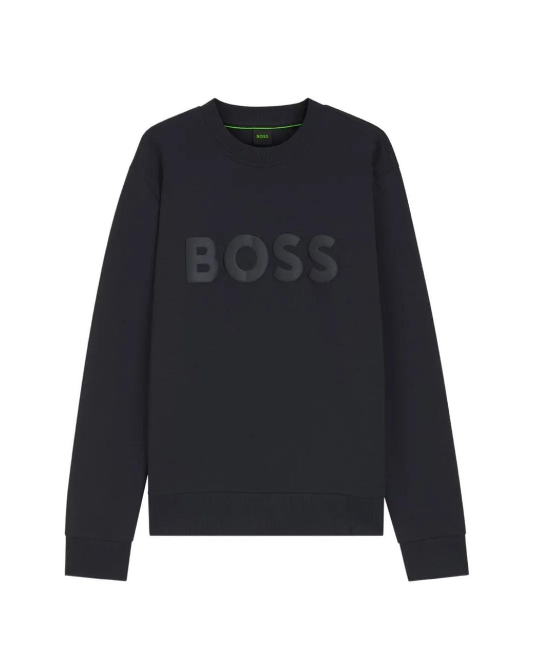 Boss Blue Tonal-Logo Sweatshirt for men
