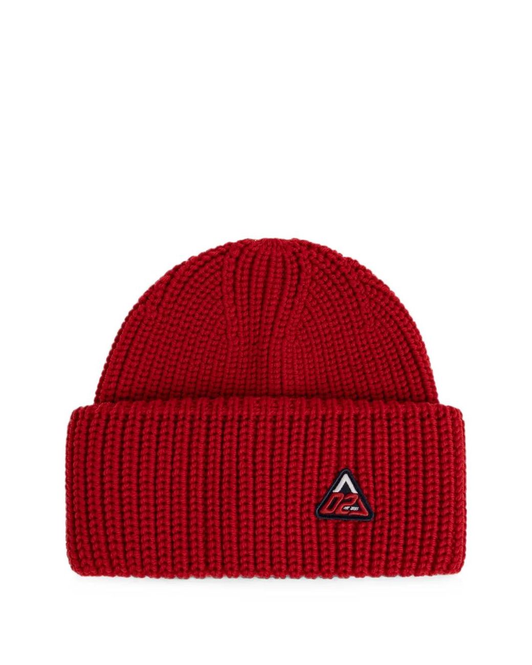 DSquared² Red Wool Beanie With Sewn-On Logo for men
