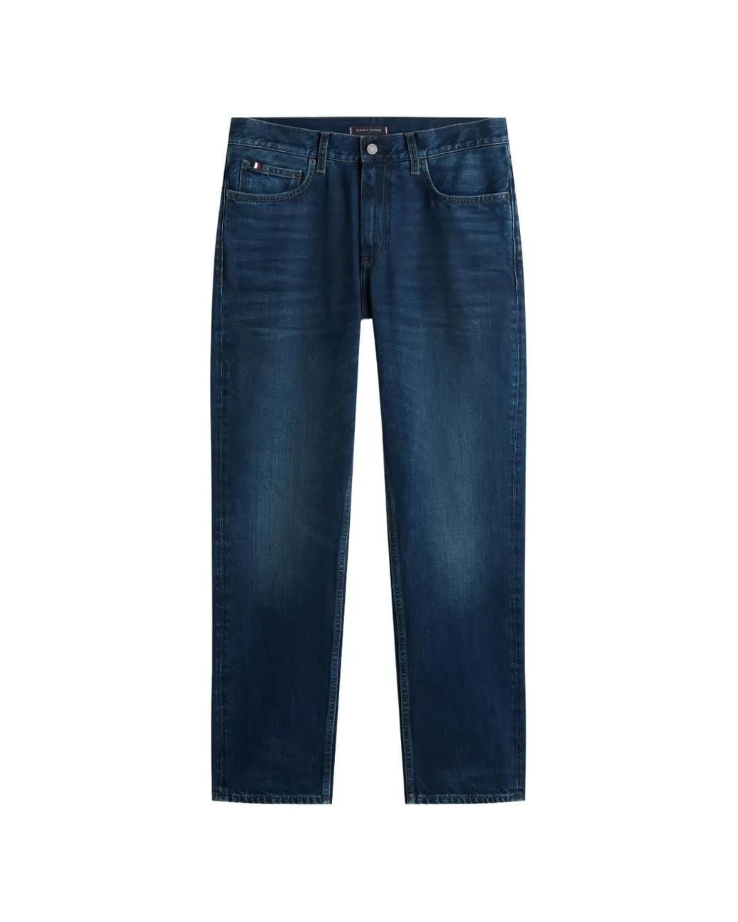Tommy Hilfiger Blue Dover Trey Straight-Leg Jeans for men