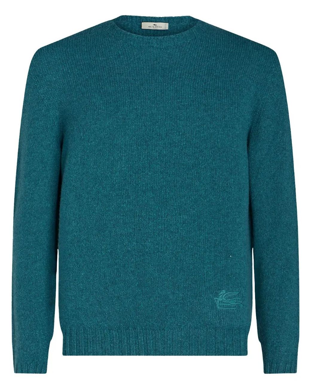 Etro Green Jumper With Logo for men