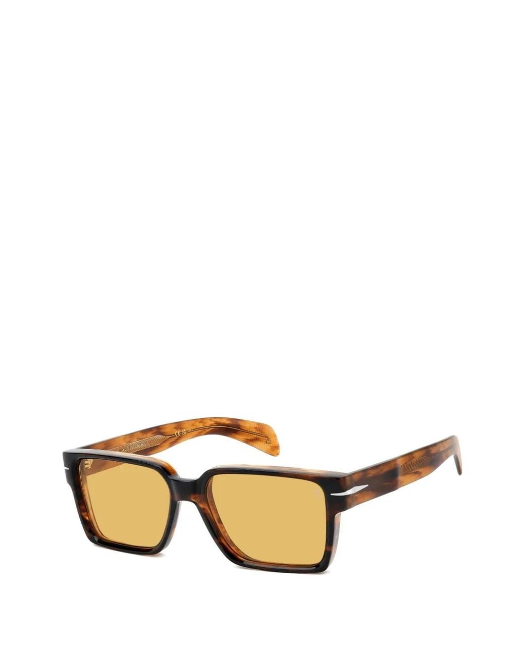 David Beckham Metallic Square-Frame Sunglasses for men