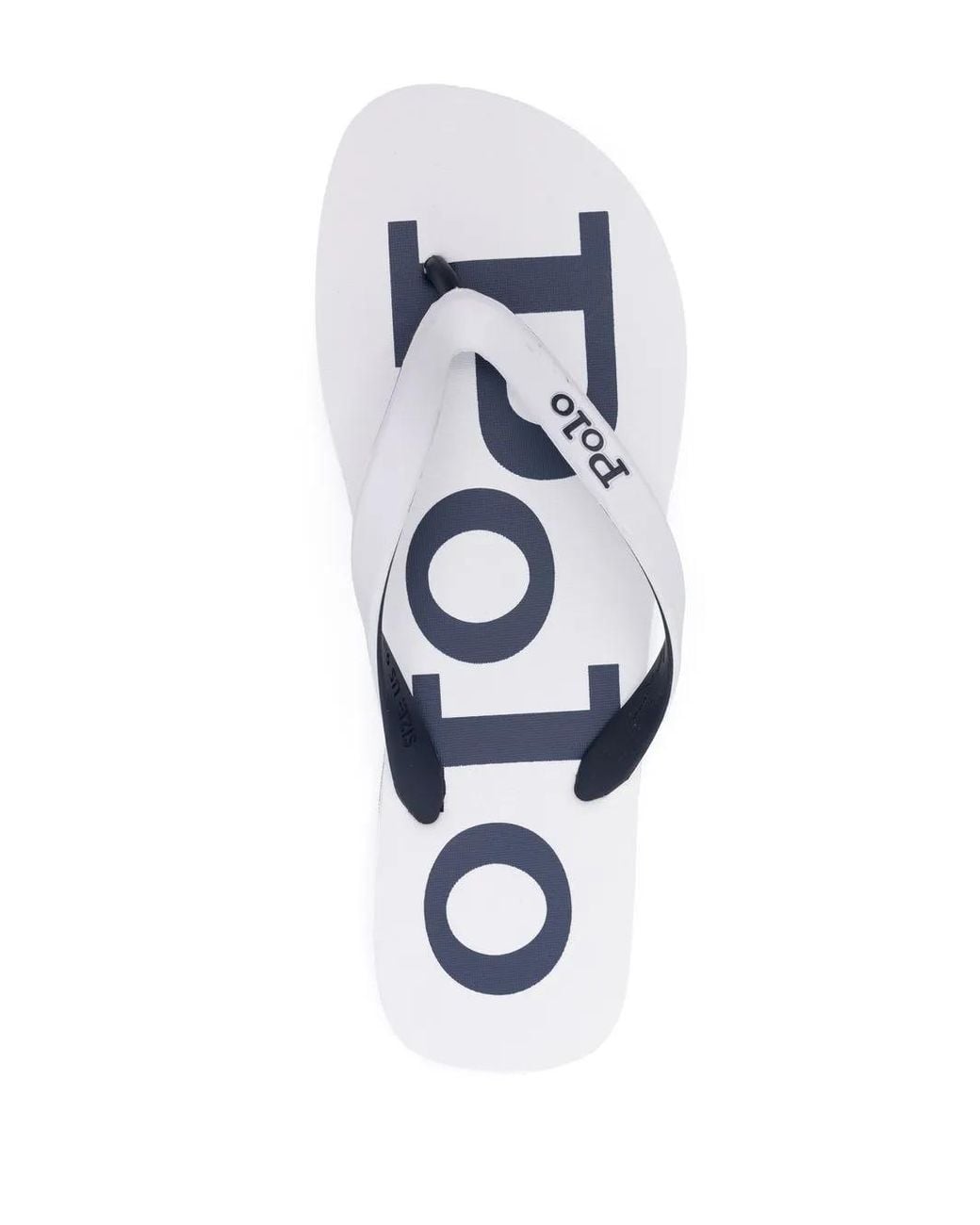 Polo Ralph Lauren White Bolt Logo Flip-flop for men