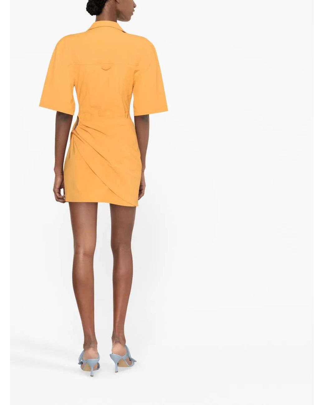 Jacquemus Orange La Robe Camisa