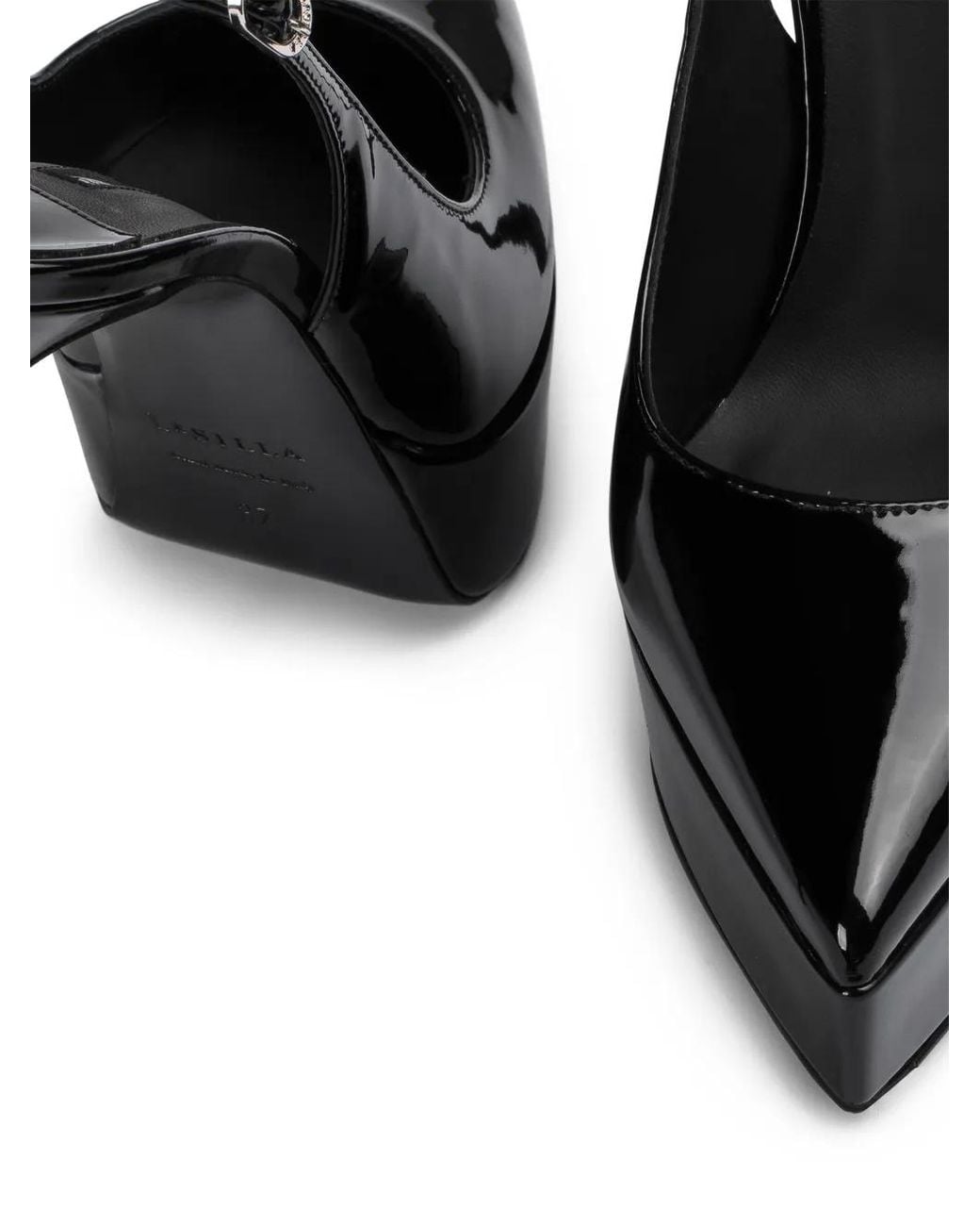 Le Silla Black Uma Slingback Pumps