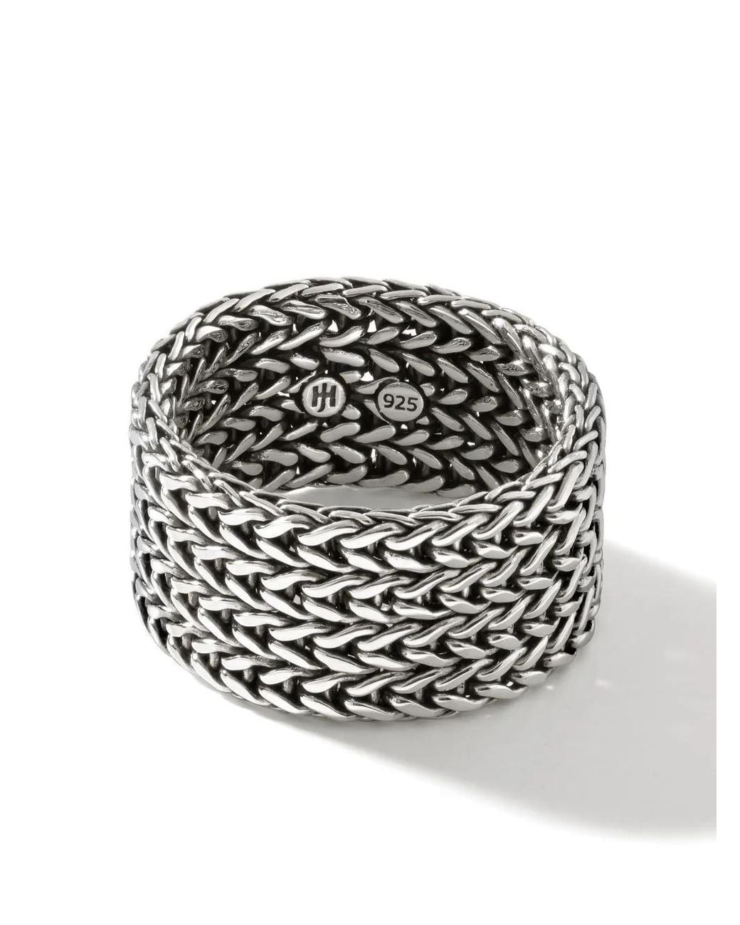 John Hardy Gray Classic Chain Ring 12Mm