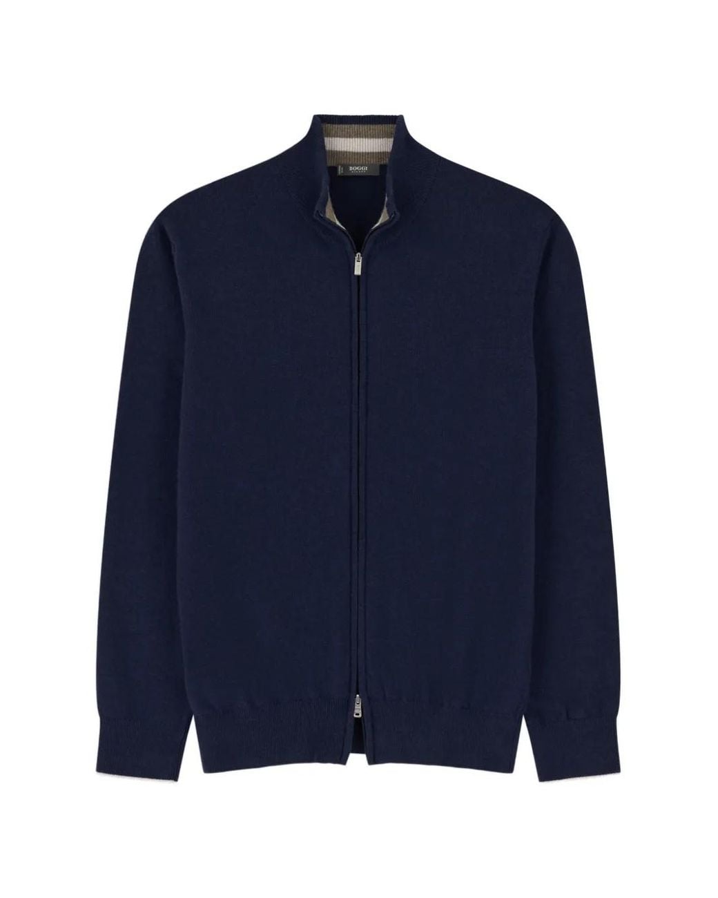 Boggi Blue Full-Zip Jumper for men