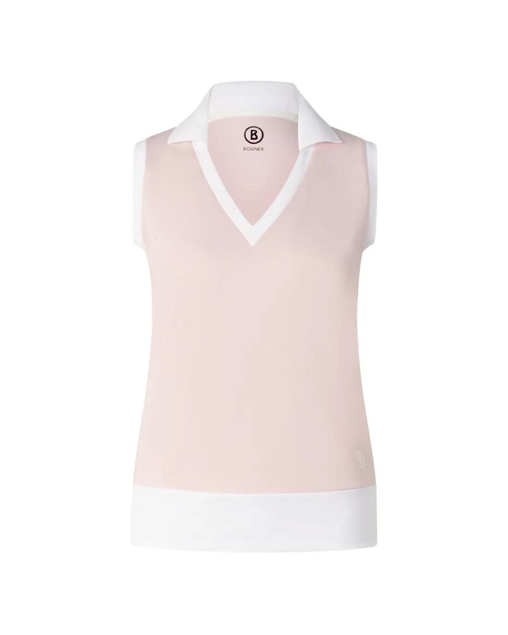 Bogner Pink Alysha Piqué-Polo Performance Tank Top