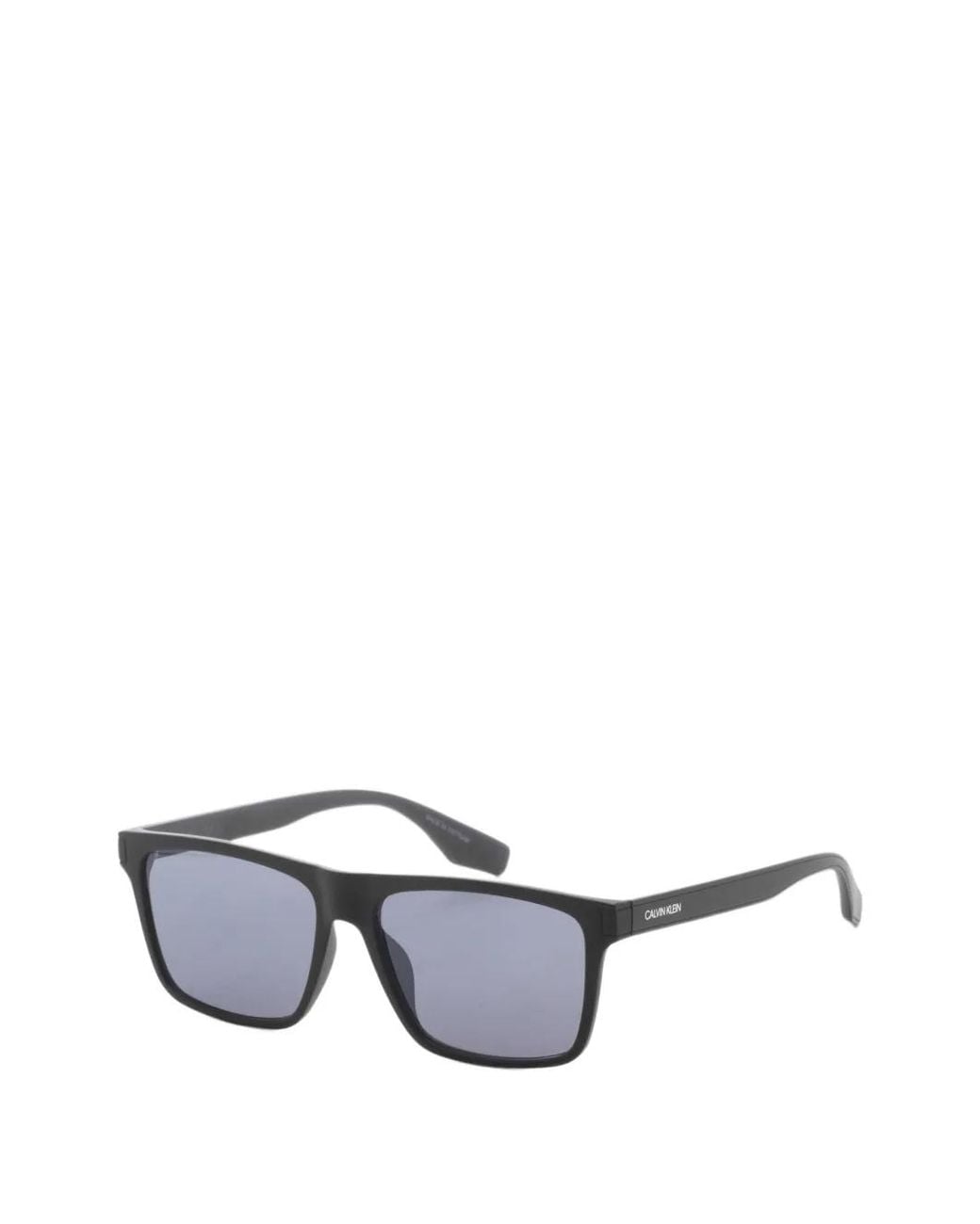 Calvin Klein Gray Matte Rectangle-Frame Sunglasses for men