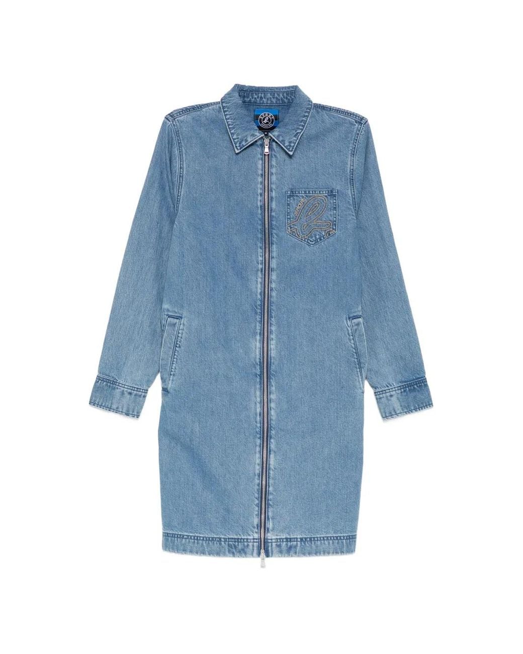 SPORT b. by agnès b. Blue Logo-Embroidered Dress
