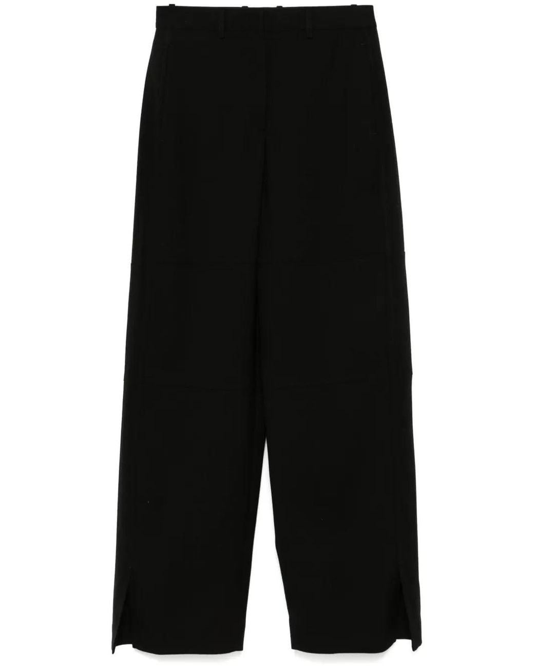 Jil Sander Black Virgin-Wool Trousers