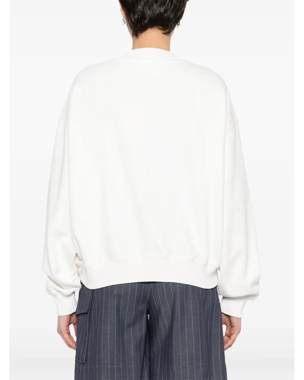 Axel Arigato White Arigato University Organic-Cotton Sweatshirt