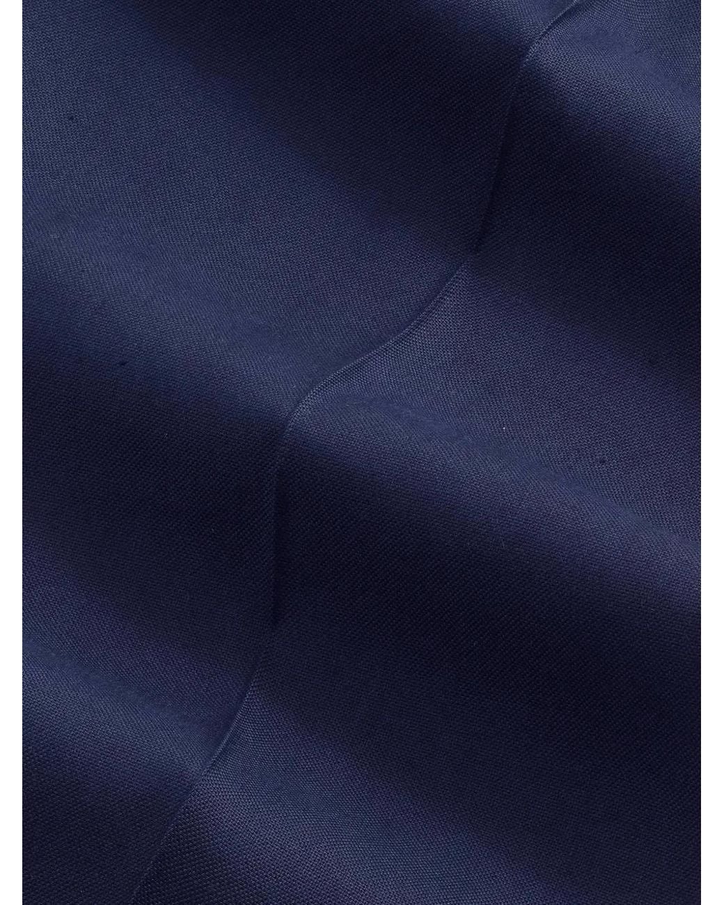 NN07 Blue Kay Pleated Linen Trousers for men