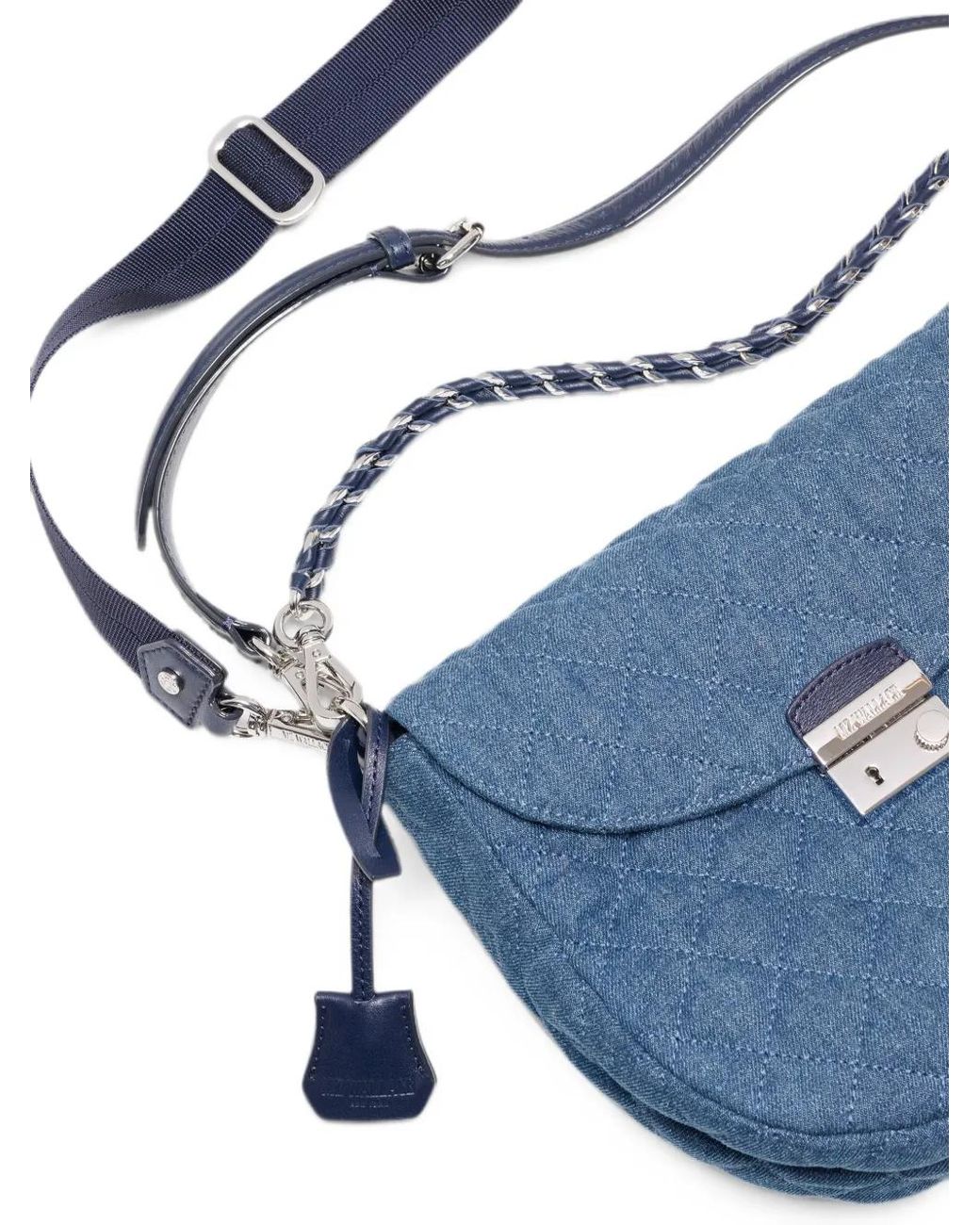 MZ Wallace Blue Crosby Lock Saddle Bag